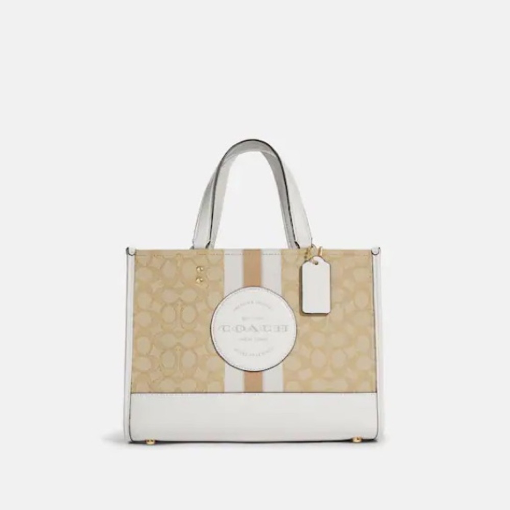 Brand new Coach Dempsey Jacquard White Bag